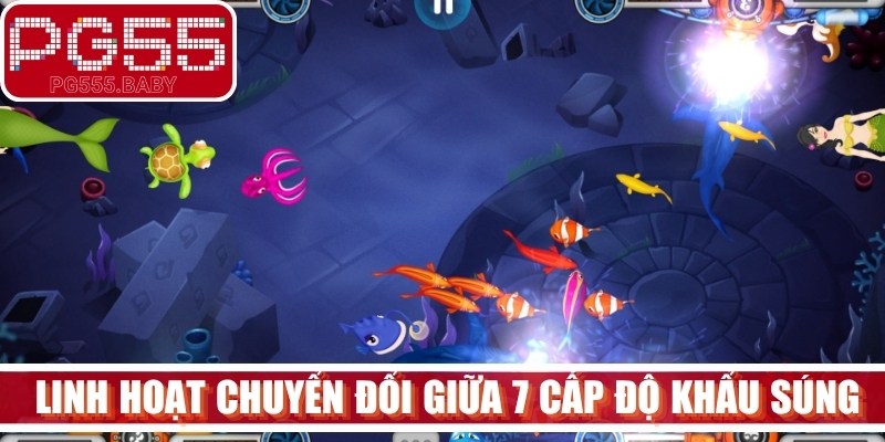 Người chơi có thể linh hoạt chuyển đổi giữa 7 cấp độ khẩu súng