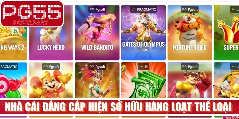 Nhà cái đẳng cấp hiện sở hữu hàng loạt thể loại game phong phú