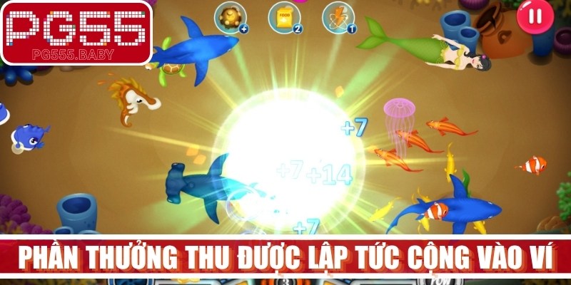 Phần thưởng thu được sau cuộc săn sẽ lập tức cộng trực tiếp vào ví